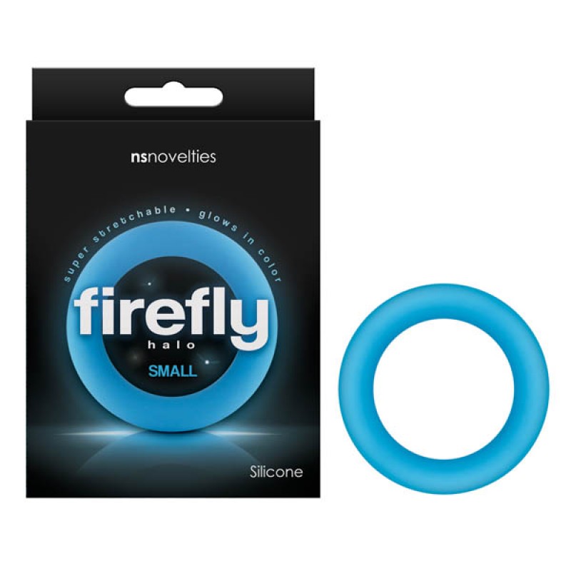 Firefly Halo Cock Ring Small - Blue